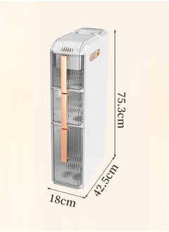 NKX 3 Tier Bathroom Storage Cabinet and Drawer with Toilet Paper Holder  - Image 2