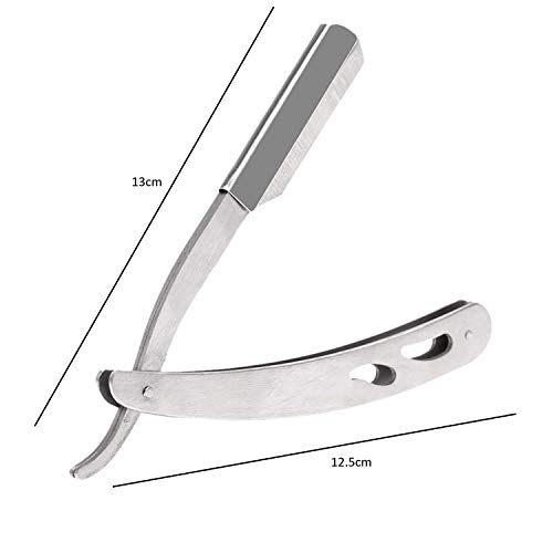 GutarGoo® 5 Pcs Professional Hair Cutting Scissors Set; Thinning/Trimming Shears, Sharp Barber Styling Scissors,Salon Barber Folding Shaving Razor for Men,Grooming comb, Hair cutting cape/apron - Image 4