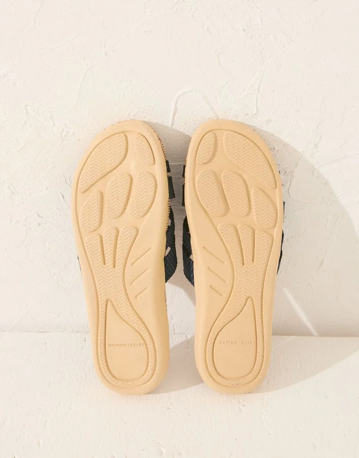 women'secret Raffia -Effect Straps Sandals