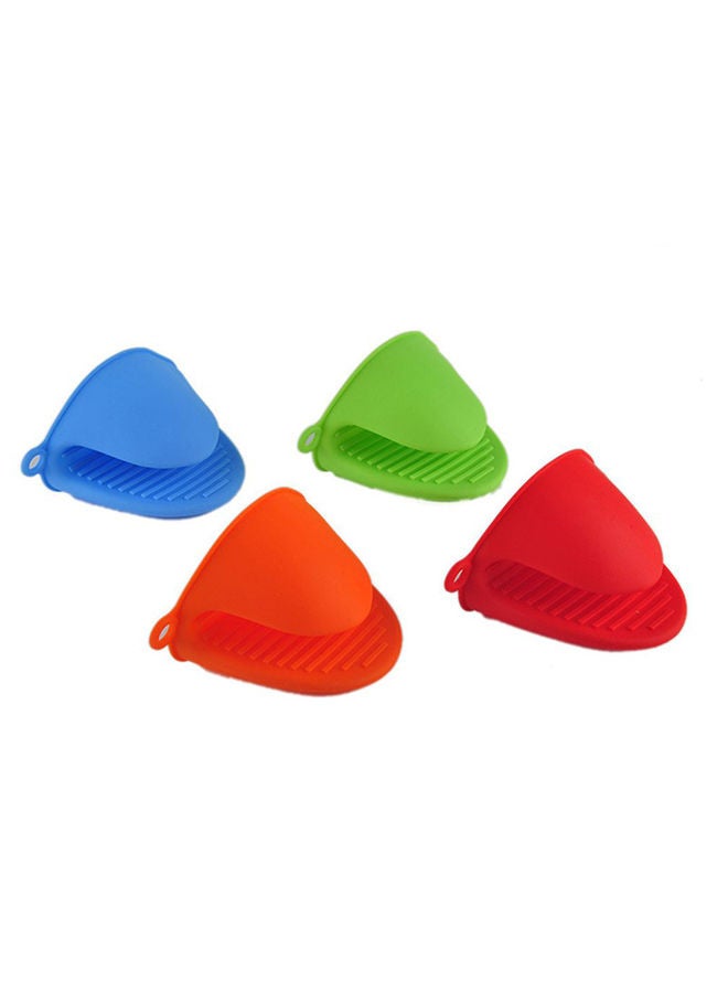 نيبمينينت طقم قفازات للفرن من السيليكون مقاوم للحرارة مكون 4 قطع متعدد الألوان 8.5x11x0.3سنتيمتر