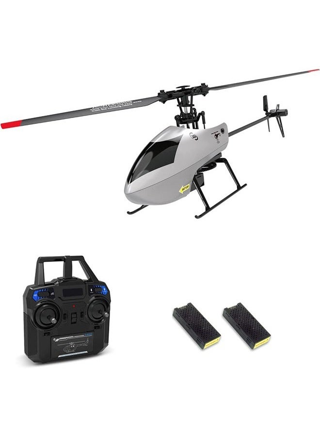 GoolRC C129 V2 RC Helicopter, 4 Channel Remote Control Helicopter with 6-Axis Gyro, 2.4GHz RC Aircraft with 3D Flips, Altitude Hold, One Key Take Off/Landing and 2 Batteries for Adults and Beginners - Image 1