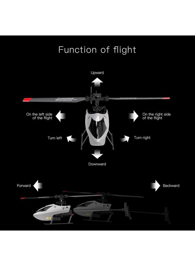 GoolRC C129 V2 RC Helicopter, 4 Channel Remote Control Helicopter with 6-Axis Gyro, 2.4GHz RC Aircraft with 3D Flips, Altitude Hold, One Key Take Off/Landing and 2 Batteries for Adults and Beginners - Image 2