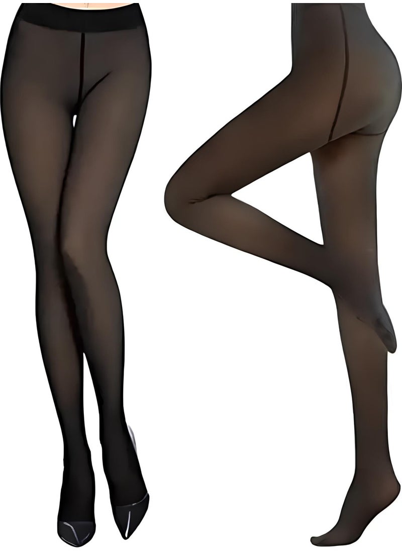 Afa - Plush Penti Quality Skin Color Magic Winter Socks Tights - Image 1