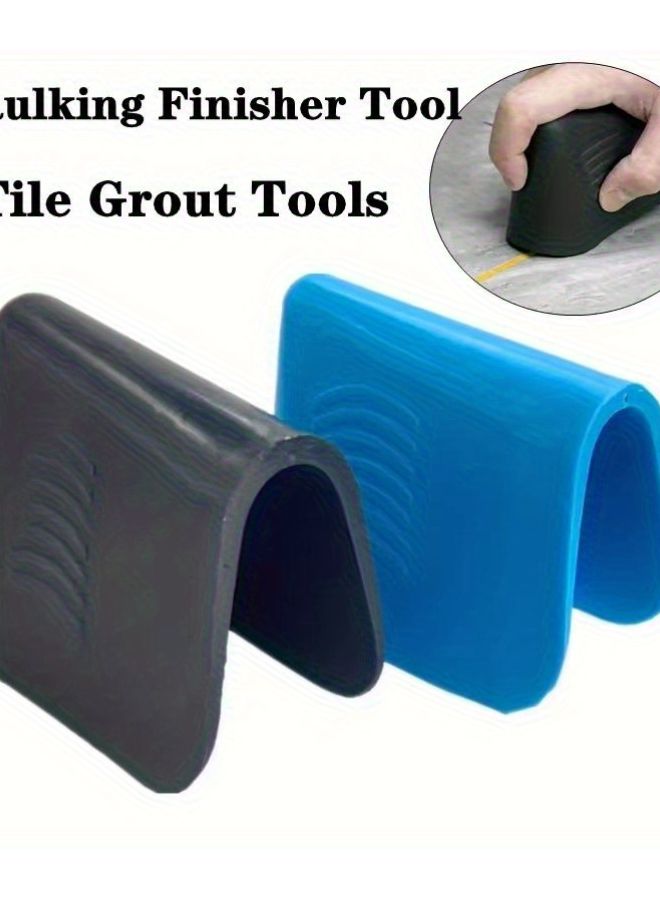 Blue Professional Caulking Finisher Tool Smooth Tile Grout Scraper Handheld Polyurethane Caulking Accessory - Image 3
