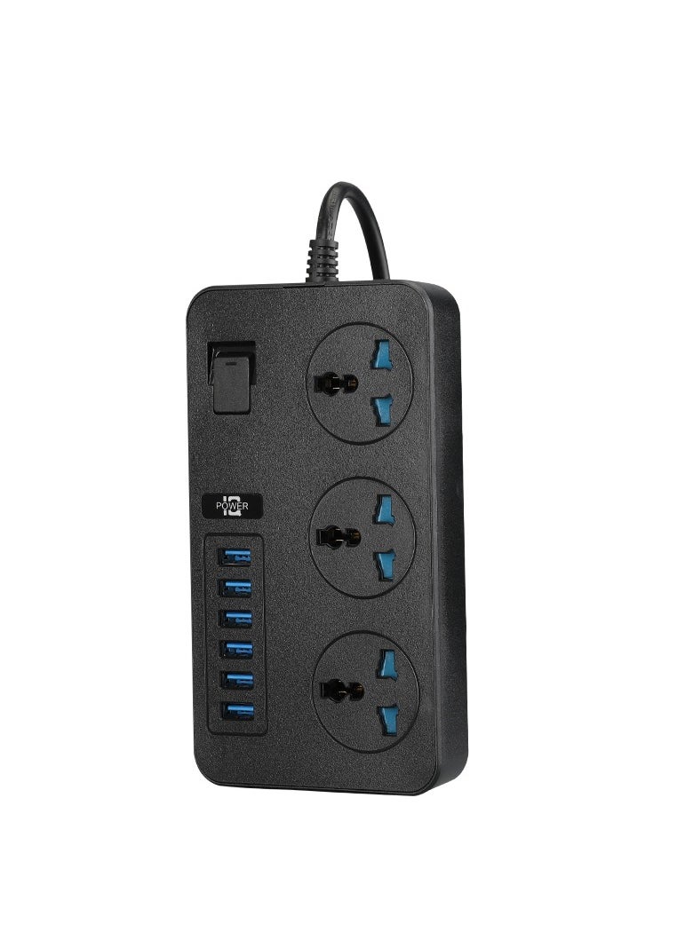 GULFLINK 5 Meter Cable With 3 Power Socket 6 Usb Ports Power Strip  - Image 1