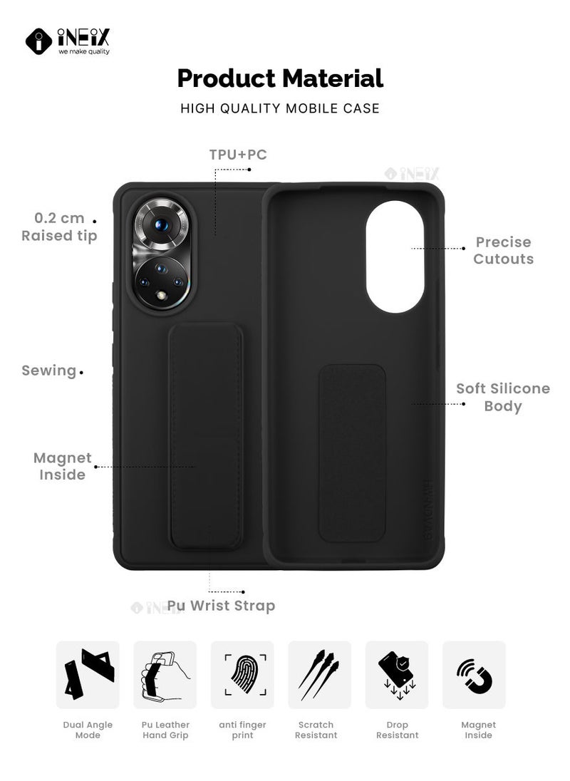 INEIX - 3 in 1 Magnetic Hand Grip Holder Case For Honor 50 5G Black - Image 1