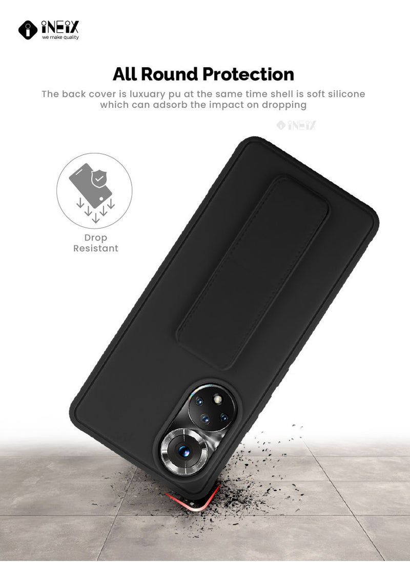 INEIX - 3 in 1 Magnetic Hand Grip Holder Case For Honor 50 5G Black - Image 1