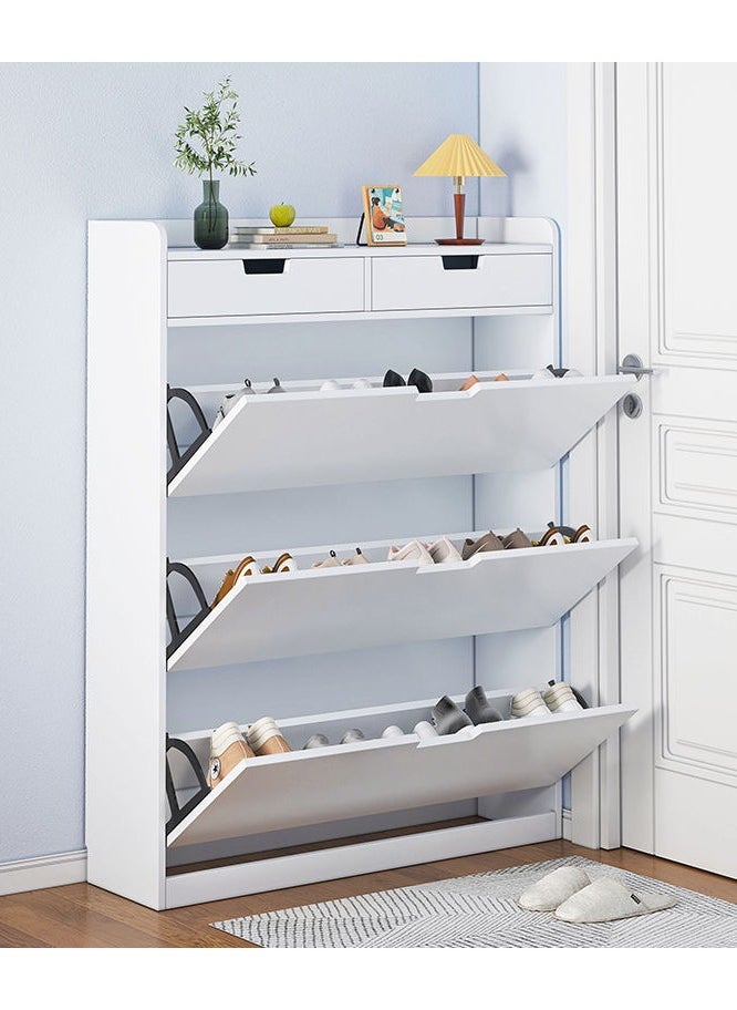 fashionhome - رف أحذية فليب فلوب، خزانة أحذية رفيعة للغاية لمدخل المنزل، رف تخزين الأحذية الصغيرة - Image 1