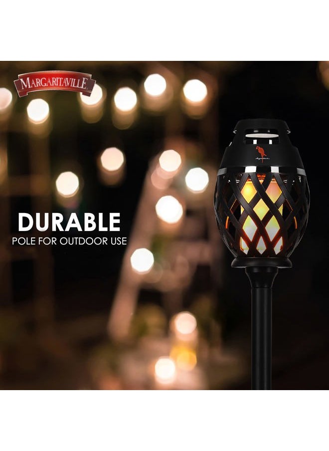 SAKAR Margaritaville Tiki Torch - Waterproof Bluetooth Speaker, Portable Party Speaker with Flickering LED Lights, Perfect for Travel, Parties, Yards, and Pools (2 Pack)  - Image 3