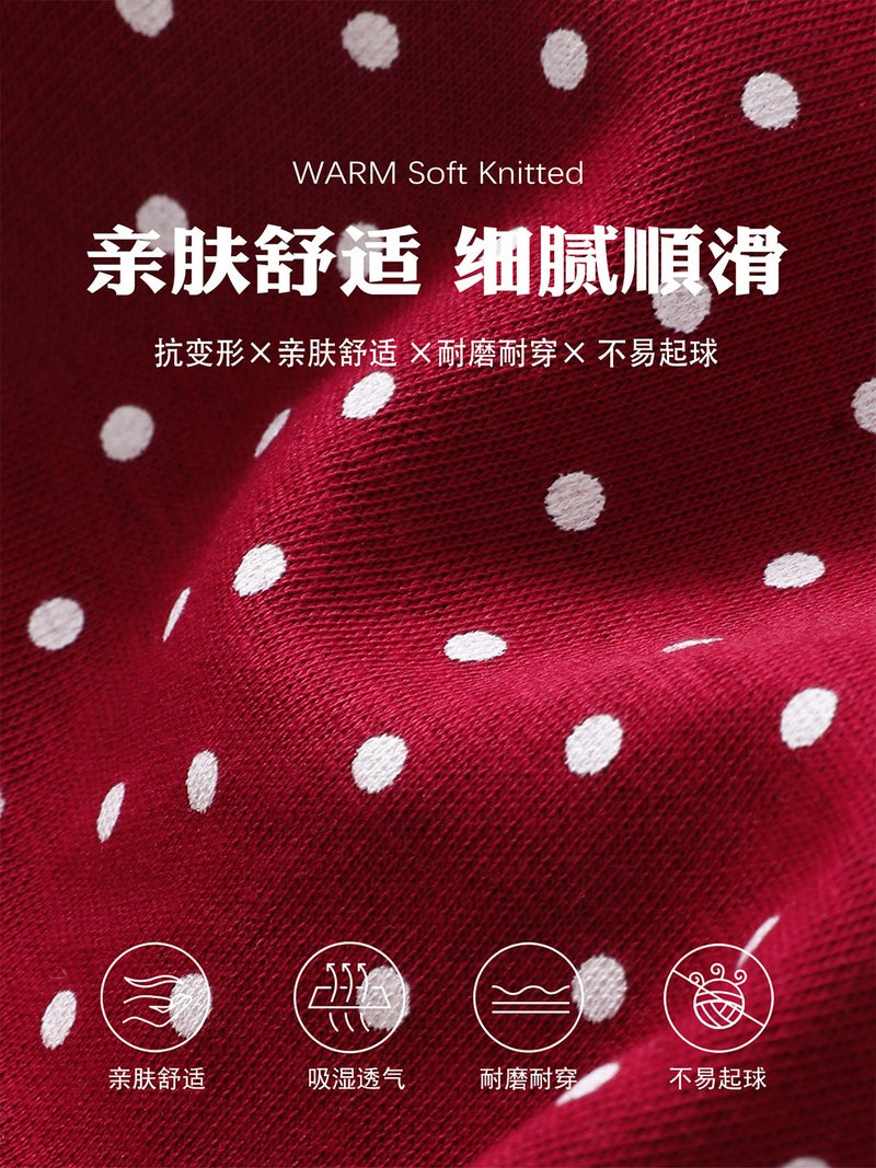 Beige and White Polka Dot A-Line Skirt for Early Spring, Women''s Hip-Hugging Short Skirt Made of High-Density Chiffon with Pleats - Image 3