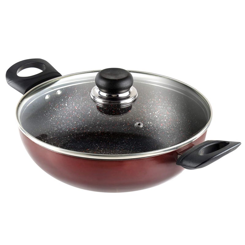 VINOD Vinod Supreme Plus Non Stick Cookware Set of 3 | Frypan, Kadai with lid, and Dosa Tawa | 5-Ply Aluminum Layer (3mm Thick) | Gas and Induction Base | 2 Year Warranty - Image 5