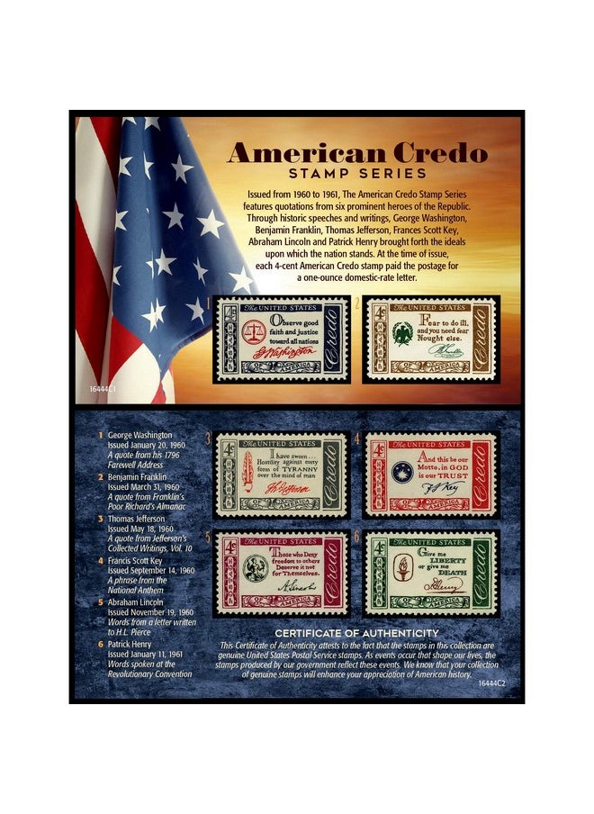 American Coin Treasures American Coin Treasures American Credo United States Postage Stamp Series  - Image 1