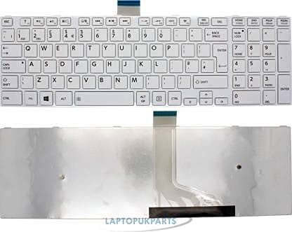 WISTAR Laptop Keyboard Compatible for Toshiba Satellite C50 C50D C55 C55D C55T C50dt C50dt-A C55dt C55dt-a C55D-A A5333 A5107 A5355 A5310 A5249 9Z.N7TSU.001 C50-A US (White) - Image 2