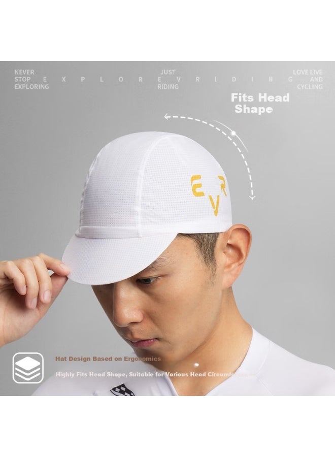 Evr Cycling Cap Summer Antibacterial Sweat-Absorbing Lightweight Breathable Quick-Drying Cycling Helmet Liner Cap Black One Size - Image 4
