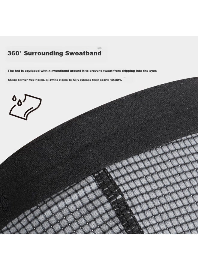 Evr Cycling Cap Summer Antibacterial Sweat-Absorbing Lightweight Breathable Quick-Drying Cycling Helmet Liner Cap Black One Size - Image 5