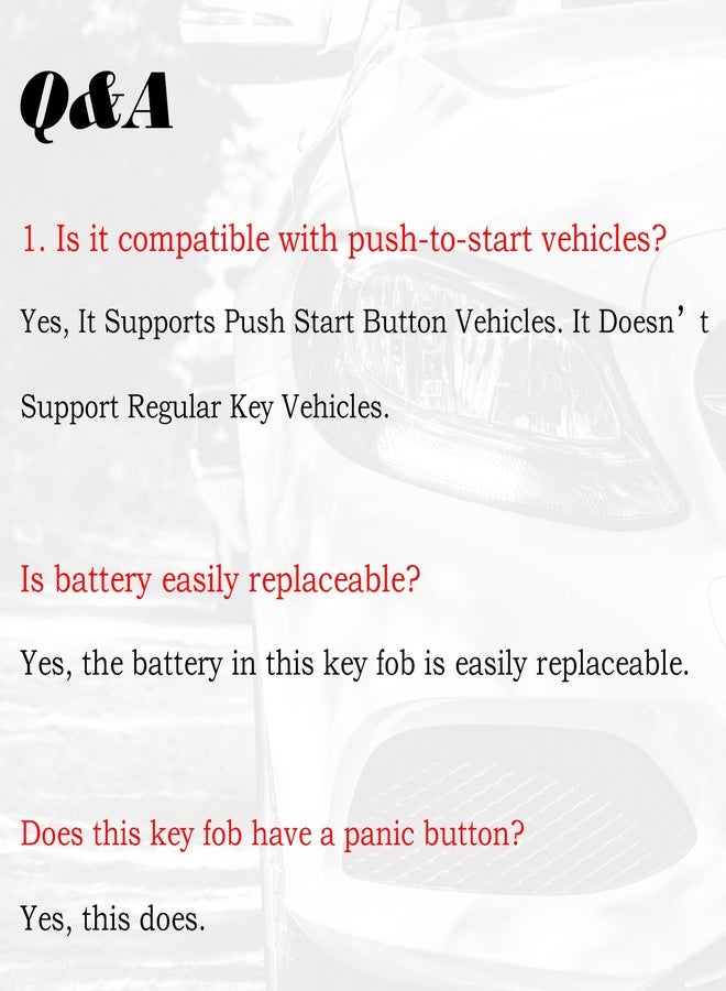 SUPALAND Key Fob Replacement Fits for Chevrolet Equinox 2016 2017 2018 2019 2020 2021 2022 2023 2024 Chevy Equinox Keyless Entry Remote Control HYQ4AS HYQ4AA 13522875 315MHz - Image 2