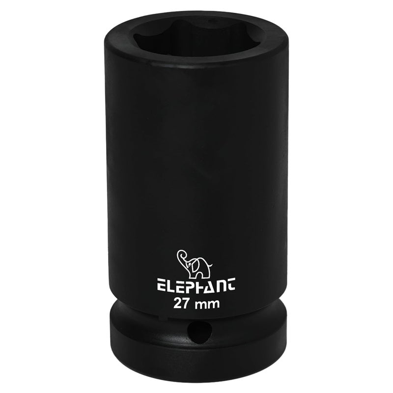 Elephant Metal 1 Square Drive 6Point Std Impact Sockets Size 27Mm Length 90Mm - Image 2