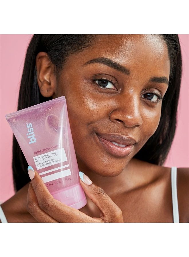 BLISS Jelly Glow Peel™ Gentle Non-Abrasive Cleanser and Exfoliator With Fruit Enzymes - 4 Oz - Nourishes and Hydrates Skin - Clean - Vegan & Cruelty Free - Image 3