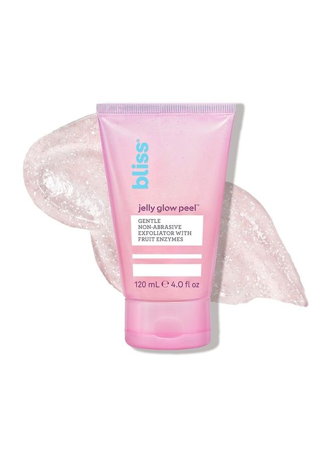 BLISS Jelly Glow Peel™ Gentle Non-Abrasive Cleanser and Exfoliator With Fruit Enzymes - 4 Oz - Nourishes and Hydrates Skin - Clean - Vegan & Cruelty Free - Image 1