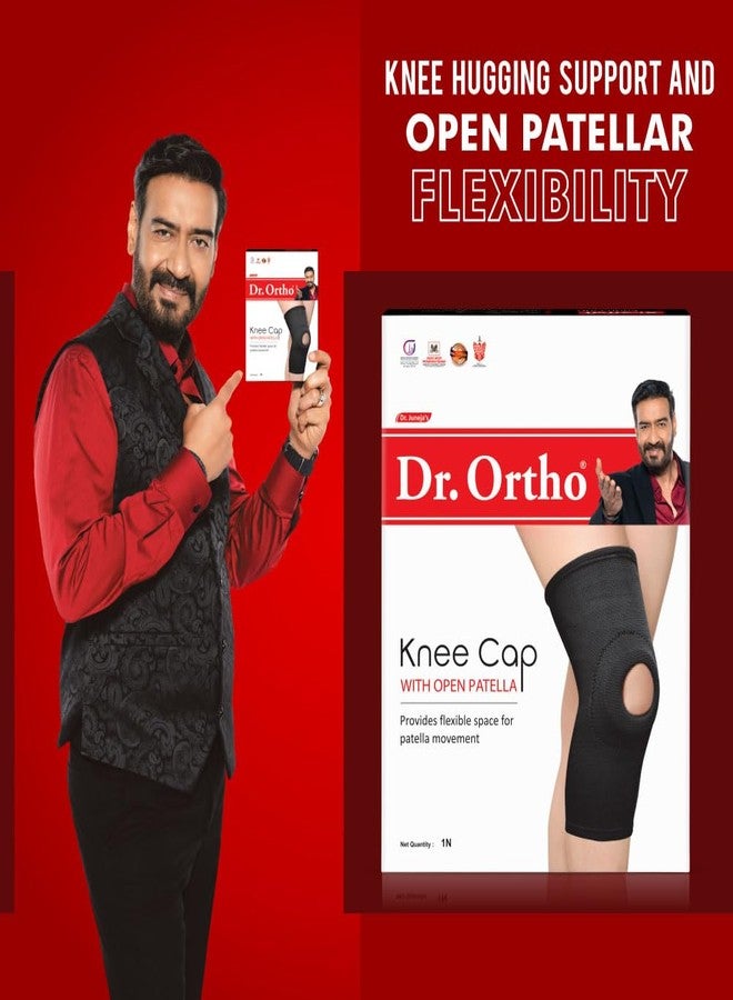 Dr. Ortho Dr.Ortho Knee Cap With Open Patella, Knee Cap For Pain Relief, Knee Support For Men & Women (Black, 2XL) - Image 2