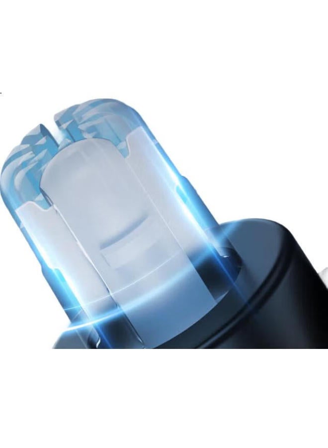 Qiman Electric Nose Hair Trimmer For Men Mini Portable Nose Hair Clipper Low Noise Nose Hair Trimmer Quick Charge Long-Lasting Battery Life Round Arch Blade Does Not Hurt Nasal Cavity Holiday Small Gi - Image 3