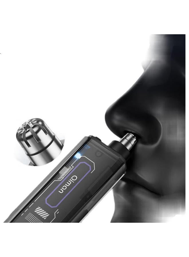Qiman Electric Nose Hair Trimmer For Men Mini Portable Nose Hair Clipper Low Noise Nose Hair Trimmer Quick Charge Long-Lasting Battery Life Round Arch Blade Does Not Hurt Nasal Cavity Holiday Small Gi - Image 1