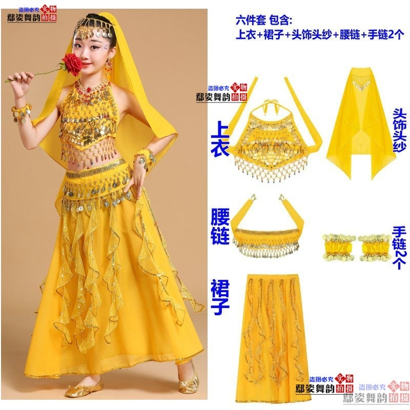 Journey To The West Jade Rabbit Costume Cosplay Female Fairy Indian Dance Adult Children Performance Costume Indian Maiden - Image 1
