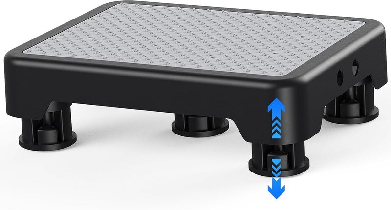 SPACELEAD Mobility Step Stool for Adults & Seniors, Indoor/Outdoor Portable Stair Assist, Anti-Slip Bathroom Step Stool, Platform Step for Kitchen, Office, and Bedroom, 600lbs Capacity, Black-Gray - Image 1