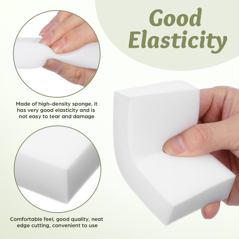 FOMIYES 8pcs High Density Sponge Block Wooden Needle Holder Wool Felting Foam Needle pin Cushion mat Ornament Crafts Hand Embroidery Supplies Felting Materials Shrink Film White Foam Board - Image 4