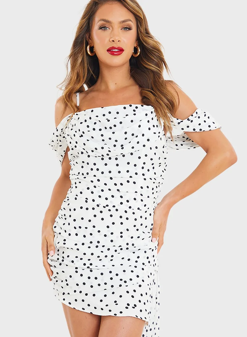In the style Polka Dot Mini Dress