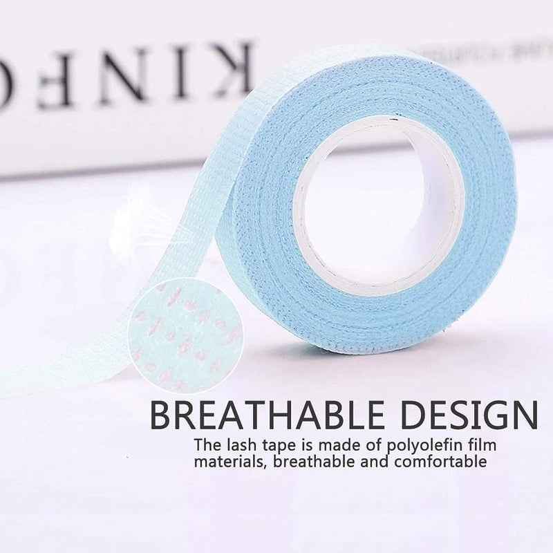 Eyelash Tape, Adhesive Lash Extension Tape Breathable Micropore Fabric Tape Lash Extensions Supplies for Eyelash Lint Free False Lash Extension Supplies, 6 Rolls - Image 3