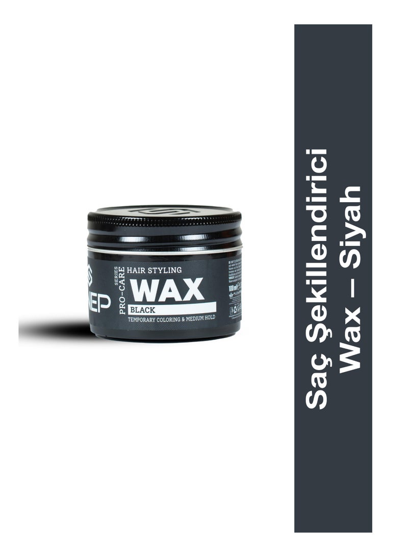 واكس تصفيف الشعر (أسود) تلوين مؤقت وتثبيت متوسط 100مل - Image 2
