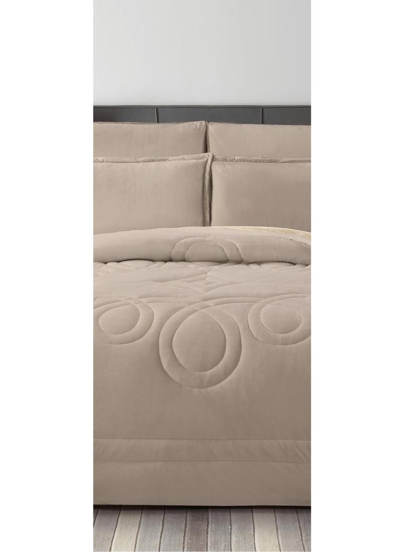 ريد روز مفرش سرير نفرين ملكي شتوي فخم بتصميم منقوش من المخمل الناعم والفرو ليمنحك الدفئ - Image 3