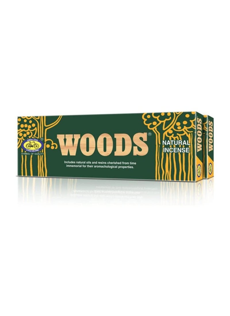 CYCLE Cycle Pure Woods Natural Agarbatti with Woody, Sandal-Amber Fragrance, Long-Lasting Incense Sticks for Divine and Special Puja Experience PACK OF 2  - Image 1