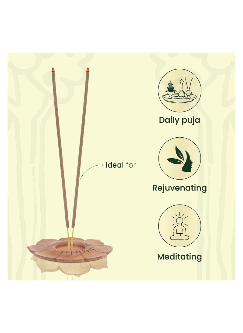 CYCLE Cycle Pure Woods Natural Agarbatti with Woody, Sandal-Amber Fragrance, Long-Lasting Incense Sticks for Divine and Special Puja Experience PACK OF 2  - Image 4