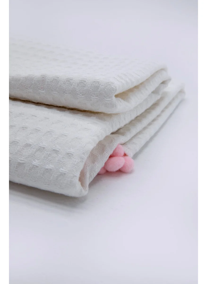 Favora 100% Cotton Macaron Baby Blanket - Pink