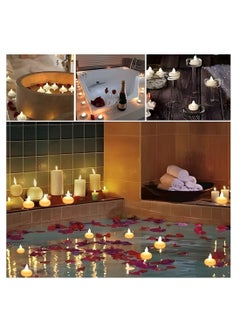 Vergali Floating Candles, 12Pcs Waterproof Flameless Floating Tealights, LED Flameless Tealight Candles, LED Lamp Decoration for Bathroom, Restaurant, Table,Wedding, Party, Festival,Celebration (Warm White)  - Image 3