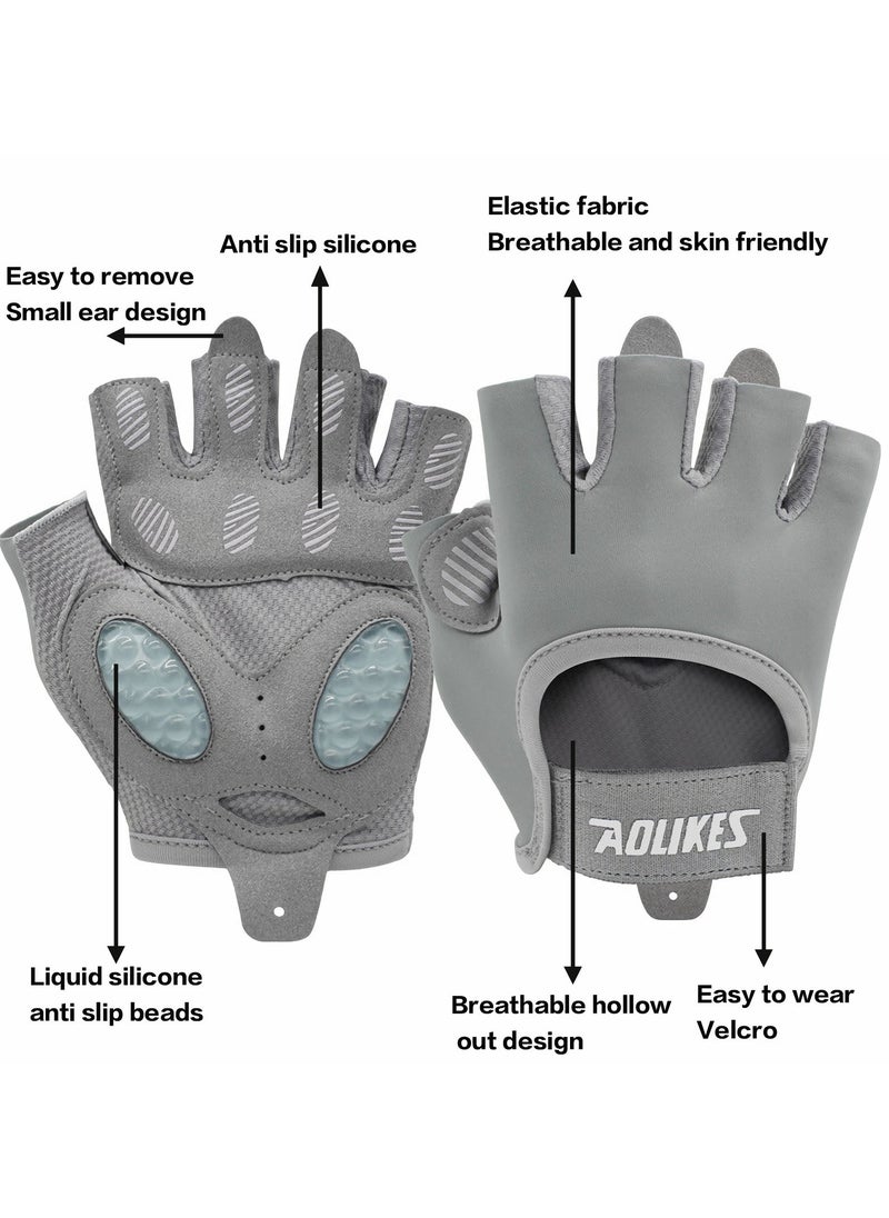 Ofrdncy - Gym Gloves Men And Women - Breathable Extra Grip Palm Protection Gym Gloves For Strength Training,Body Building,Weight Sports,Cycling And Crossfit Training - Image 1