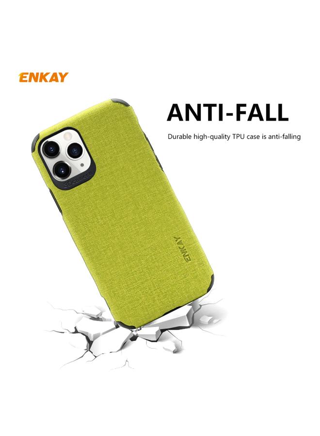 ENKAY Case For iPhone 11 Pro ENK-PC032 Business Series Denim Texture PU Leather + TPU Soft Slim CaseCover - Image 2