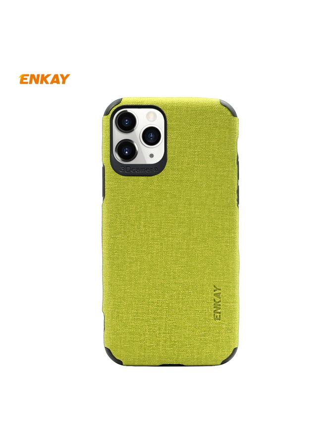 ENKAY Case For iPhone 11 Pro ENK-PC032 Business Series Denim Texture PU Leather + TPU Soft Slim CaseCover - Image 1