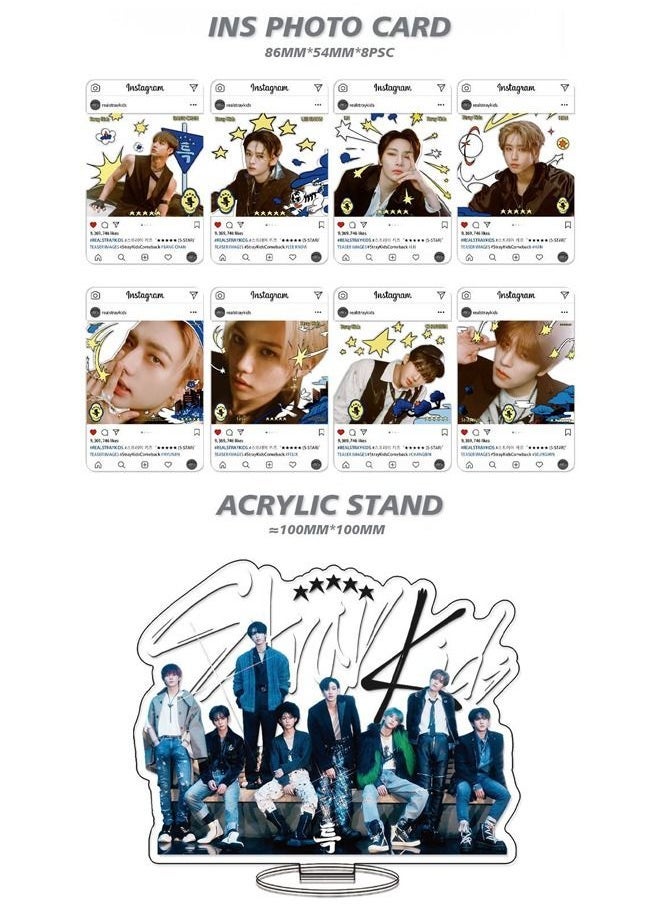 Stray Kids New Al 5-STAR Gift Box With Lomo Cards, Acrylic Stand, Hand Account Tape, Keychain, Lanyard, Stickers, Photo Card - Image 3