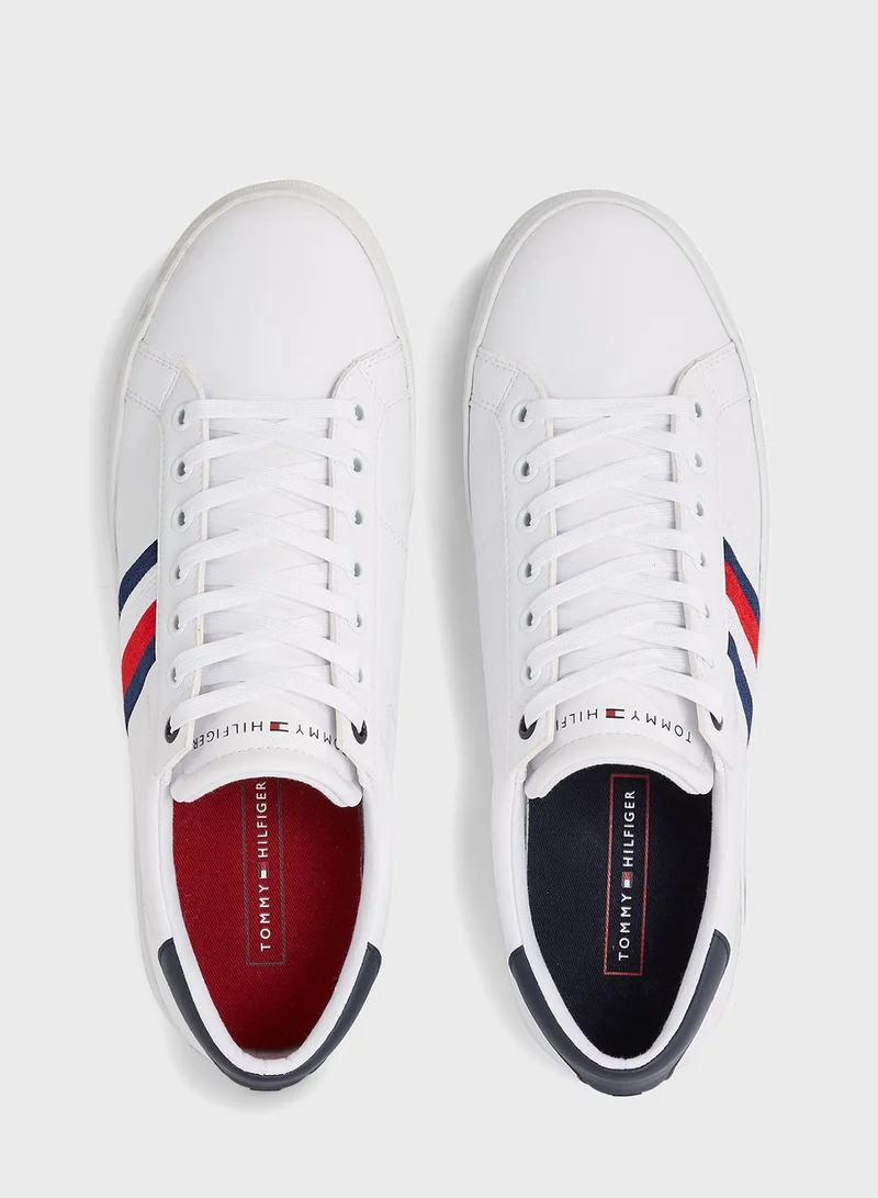 TOMMY HILFIGER Stripe Low Top Lace Up Sneakers