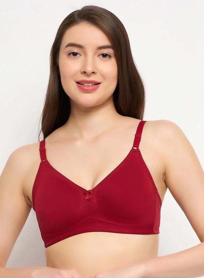 كلوفيا حمالة صدر تيشيرت قطن بدون حشوة وبدون سلك وبتصميم سبيسر