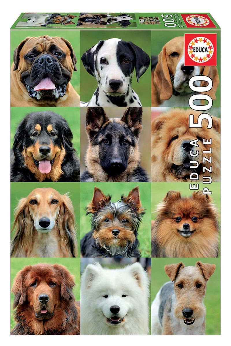 ايديوسا أحجية الصور المقطوعة من إديوك، ٥٠٠ قطعة، مجموعة صور كلاب - Image 1