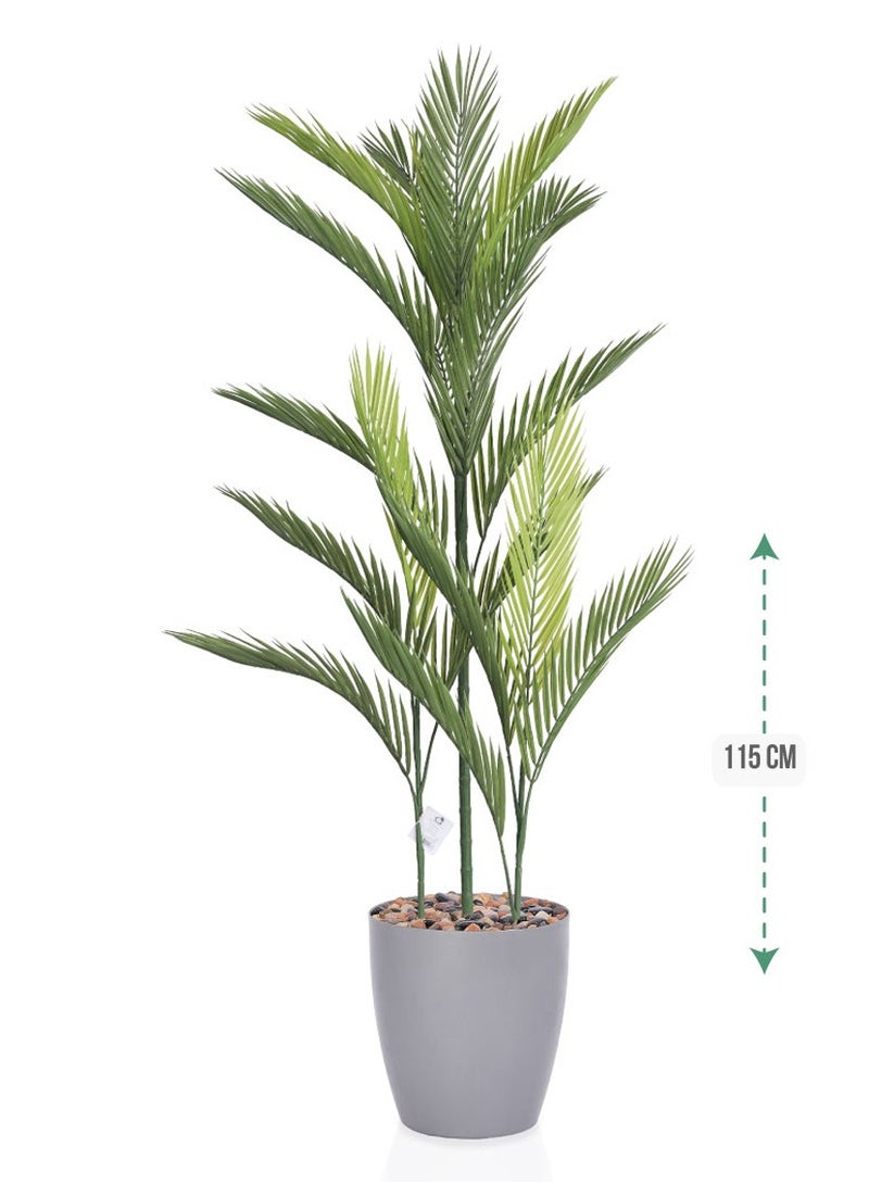 تالا نخلة أريكا صناعية بارتفاع 115 سم – مظهر استوائي أنيق لديكور المنزل أو المكتب - Image 2