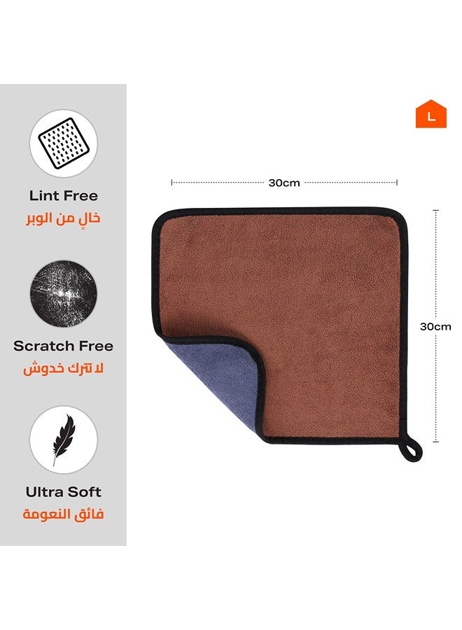 LAWAZIM 6-Piece Car Cleaning Wipers 30x30cm - Image 2