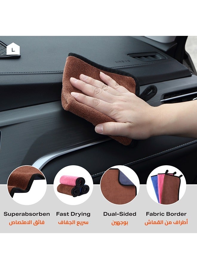 LAWAZIM 6-Piece Car Cleaning Wipers 30x30cm - Image 4