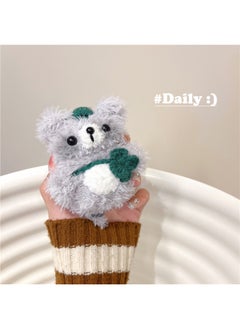 Airpods 4 Headphone Protective Case Cartoon Plush Doll For Apple1/2/3 Gen Pro Wireless Bluetooth Soft-Color:Plush Soft Shell-leaf Raccoon-Model:Airpods 4 (protective Case)