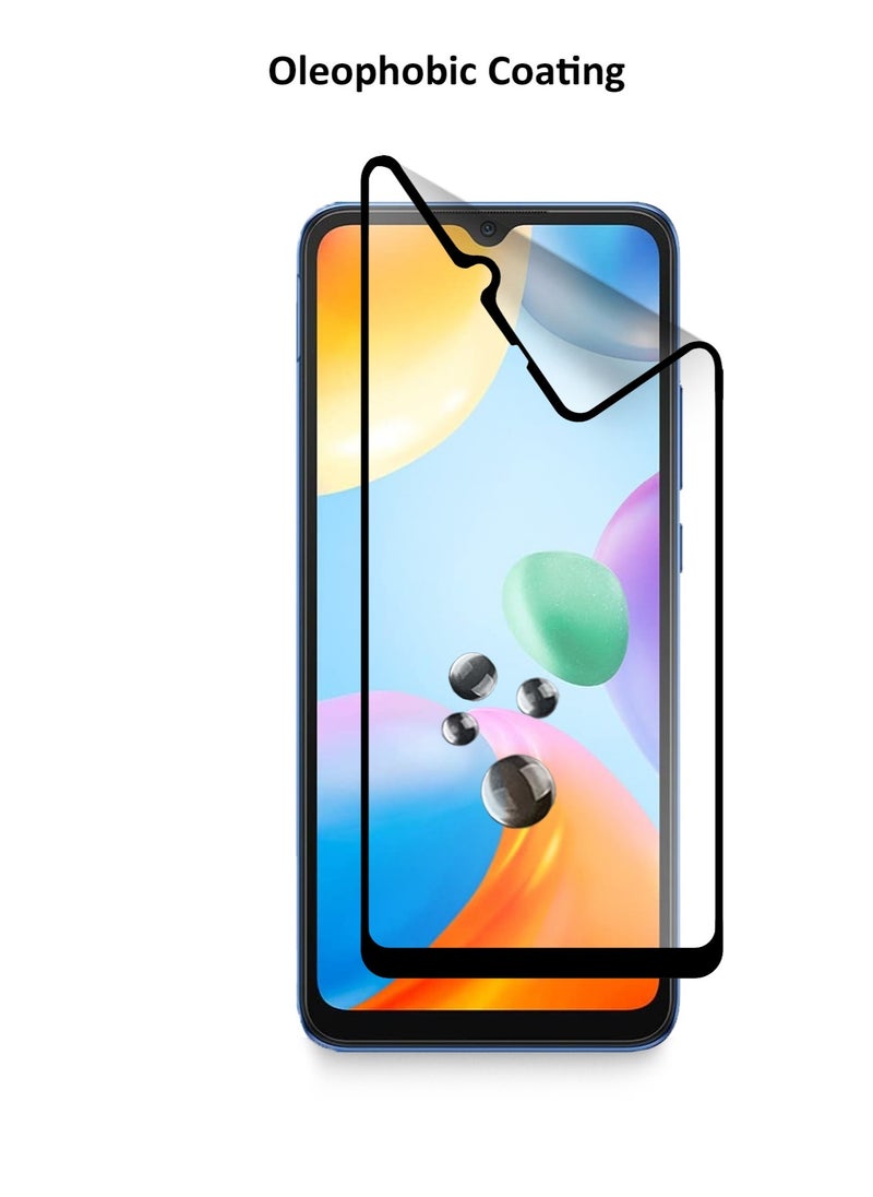 Wtech Xiaomi Redmi 14C 4G 2024 9D Matte Ceramics Full Coverage Screen Protector (MSCNMN) - Clear/Black  - Image 3