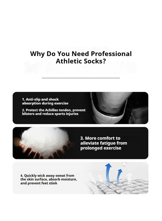Kenzs Men's professional football socks (long over-the-knee socks) with good wrapping, non-slip, moisture absorption and deodorization - Image 4